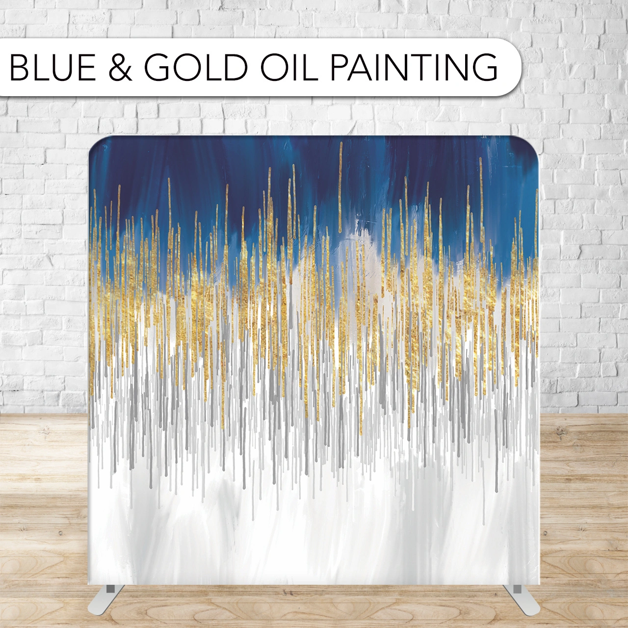 BLUE & GOLD OIL PAINTING