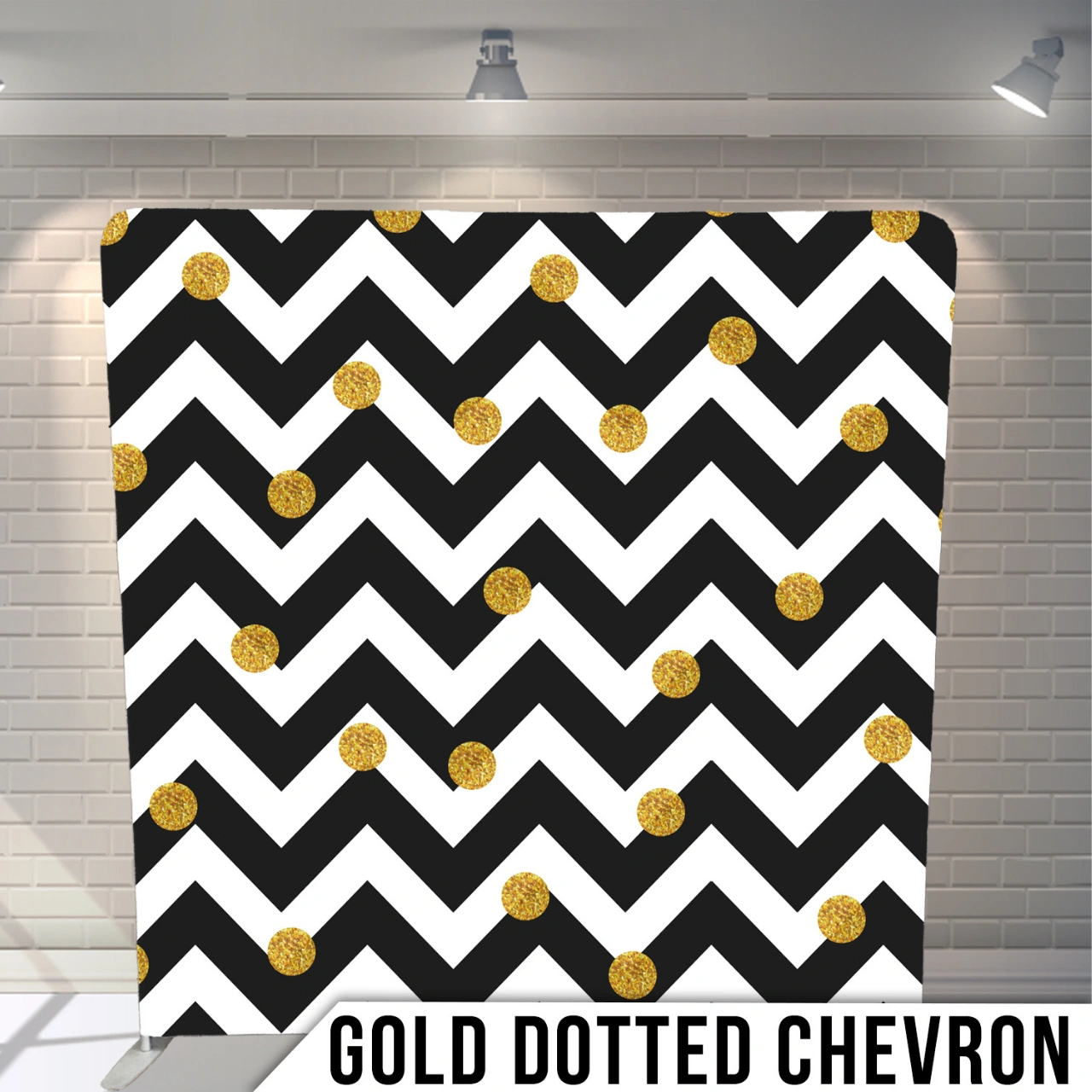 GOLD DOTTED CHEVRON