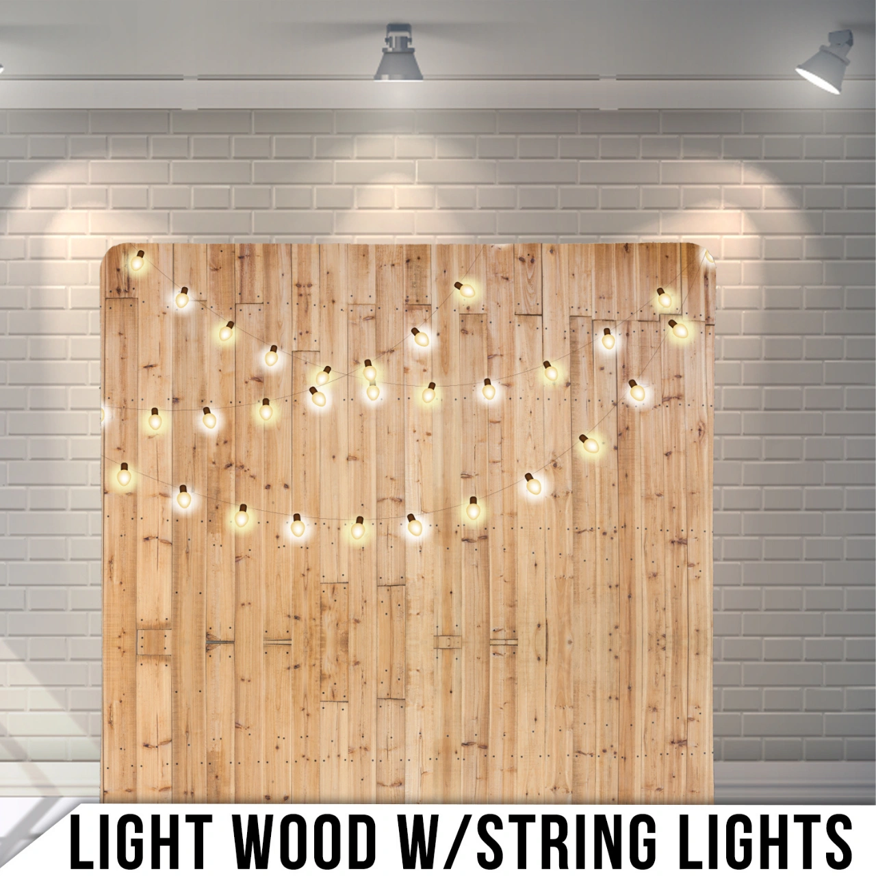 LIGHT WOOD W_STRING LIGHTS