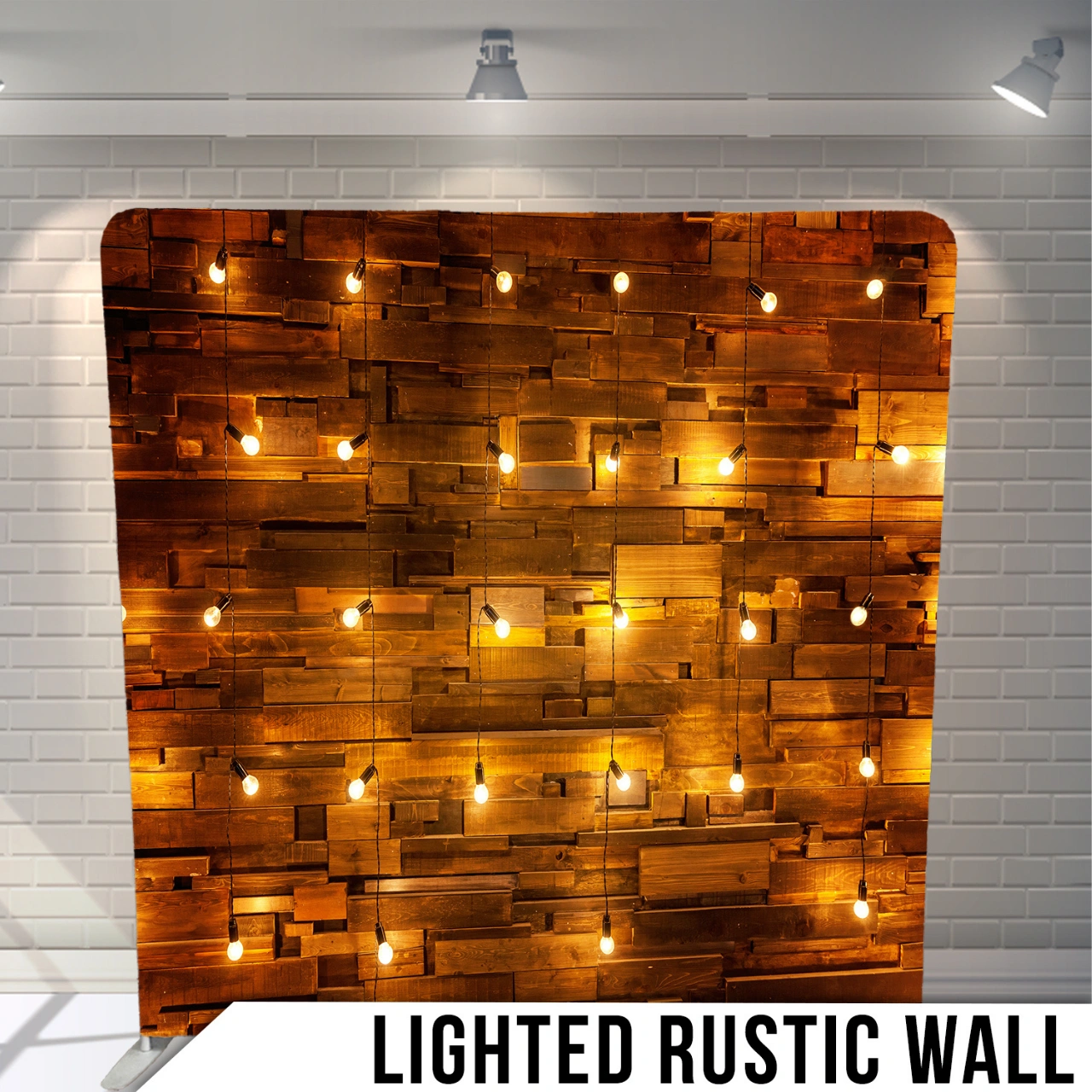 LIGHTED RUSTIC WALL