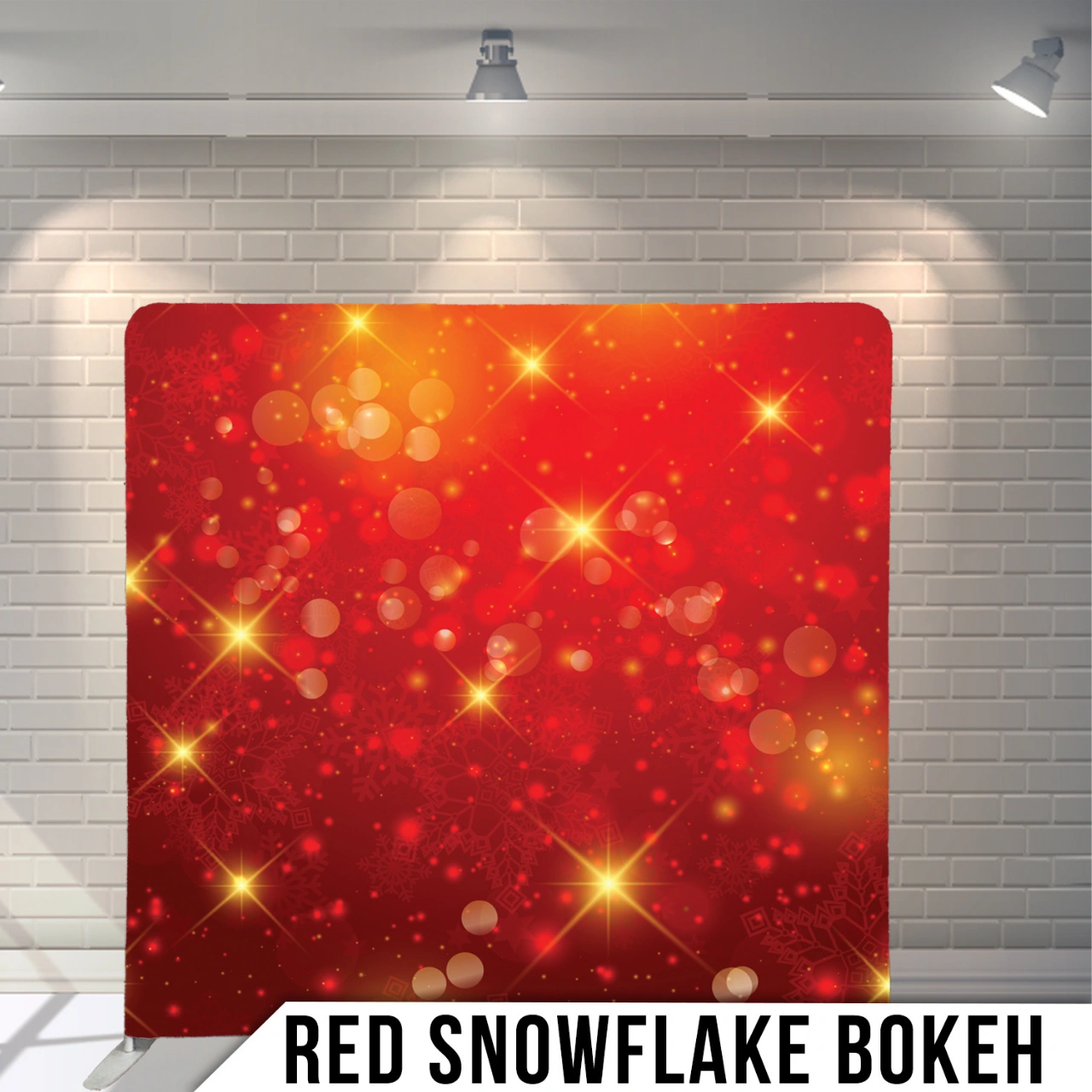 RED SNOWFLAKE BOKEH