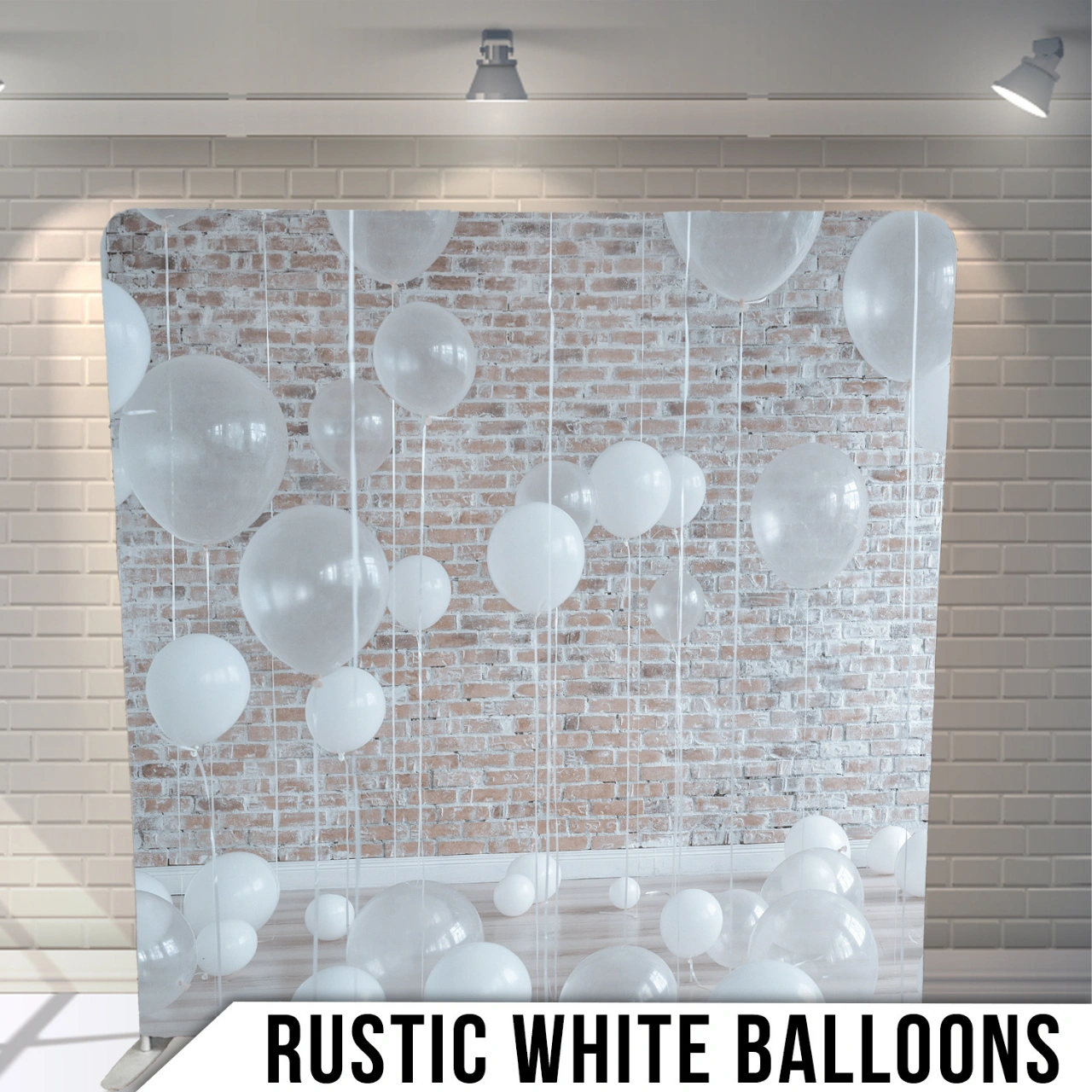 RUSTIC WHITE BALLOONS