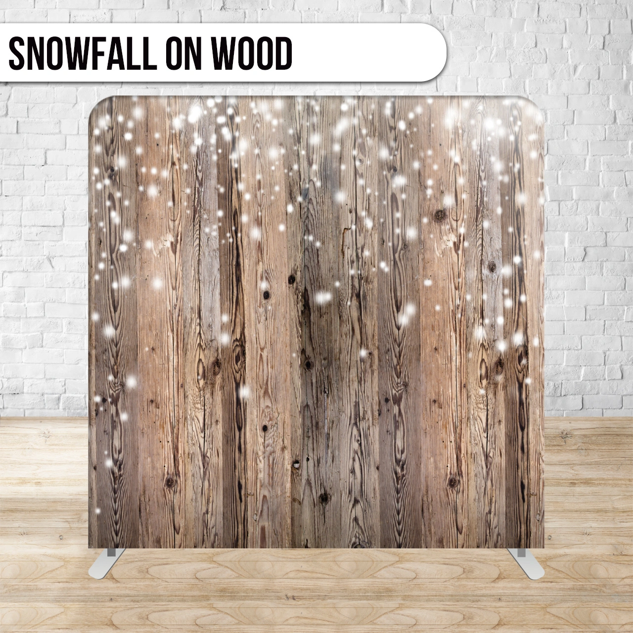 SNOWFALL ON WOOD