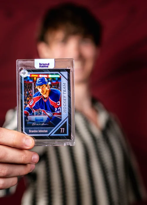 Custom printed trading cards with premium packaging for event activations