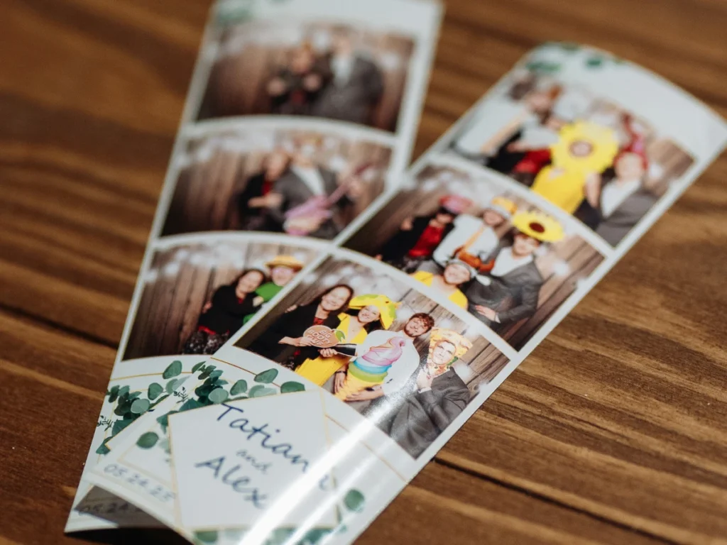 Dye-sublimation photo booth print with professional finish Northern Colorado
