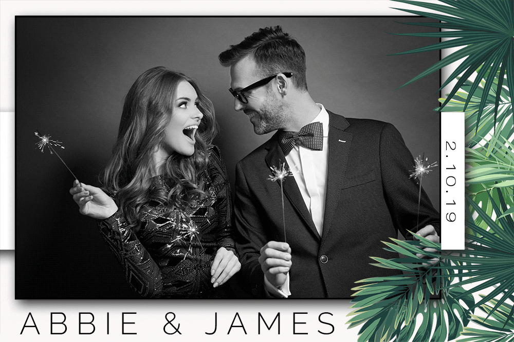 Modern digital selfie photo booth entertainment at Estes Park Colorado wedding