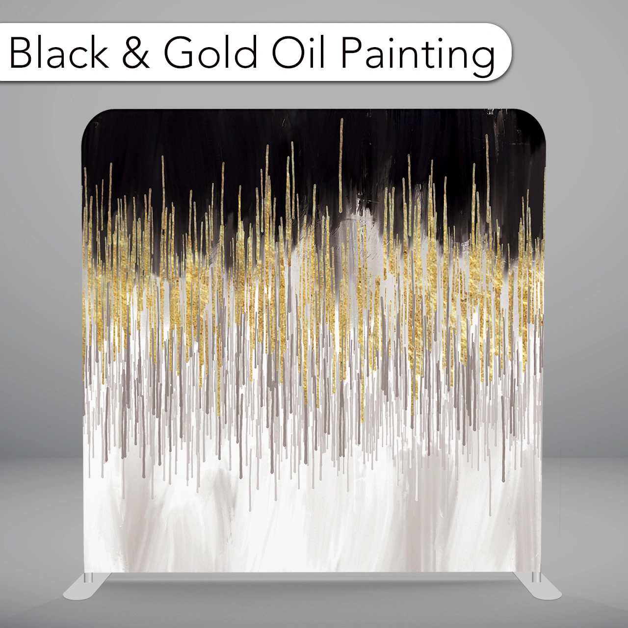 BLACK & GOLD OIL PAINTING