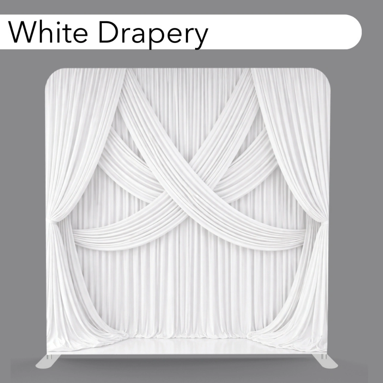 WHITE DRAPERY